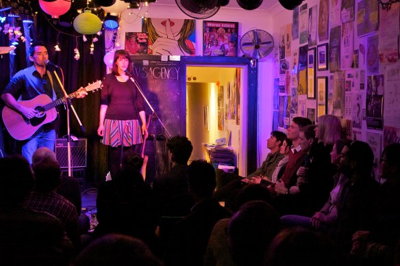  I would spend Friday nights curled up in a corner at the Newsagency in Marrickville, bathed in the warm, melodious succour of a local singer-songwriter.