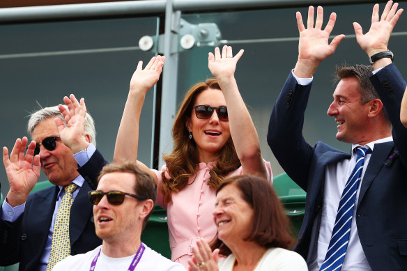 The Duchess of Cambridge enjoying this year’s Wimbledon championships.