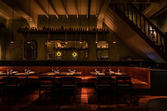 The dining room of Michelin-starred restaurant Potong in Bangkok.