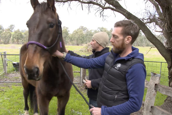 SAS medic turned army sergeant Dusty Miller who, with SAS psychologist Mark Mathieson has launched Mounted Missions. 