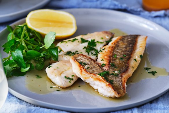 Adam Liaw’s simple snapper meuniere.