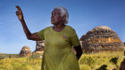 Traditional owner Shirley Drill on country in Purnululu National Park. 