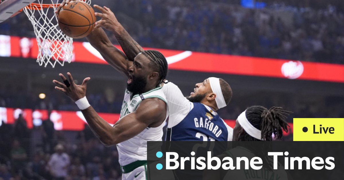 NBA Finals 2024 Game three LIVE updates: Exum throws down dunk but as Celtics, Mavs trade buckets