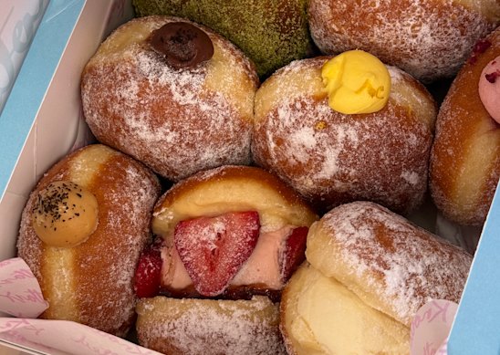 Assorted doughnuts.