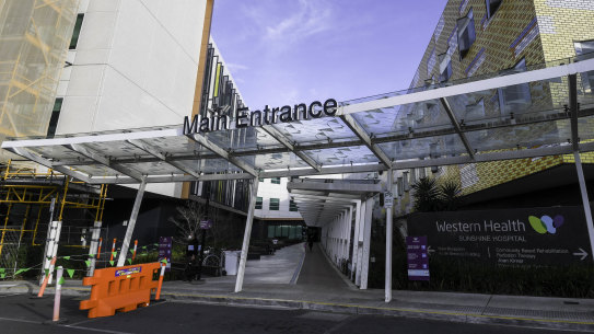 Sunshine Hospital is one of the affected hospitals in Melbourne’s west. 