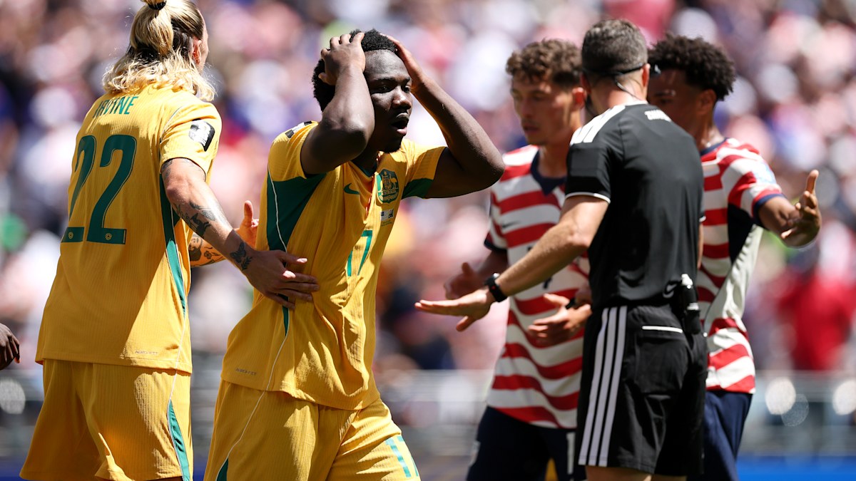 Socceroos star rips referee’s ‘stinker’