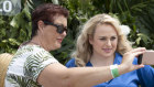 Rebel Wilson at the Magic Millions Polo at the Gold Coast on Sunday. Inspired by other donations, she offered two lunches for eight for auction, which raised $100,000. 