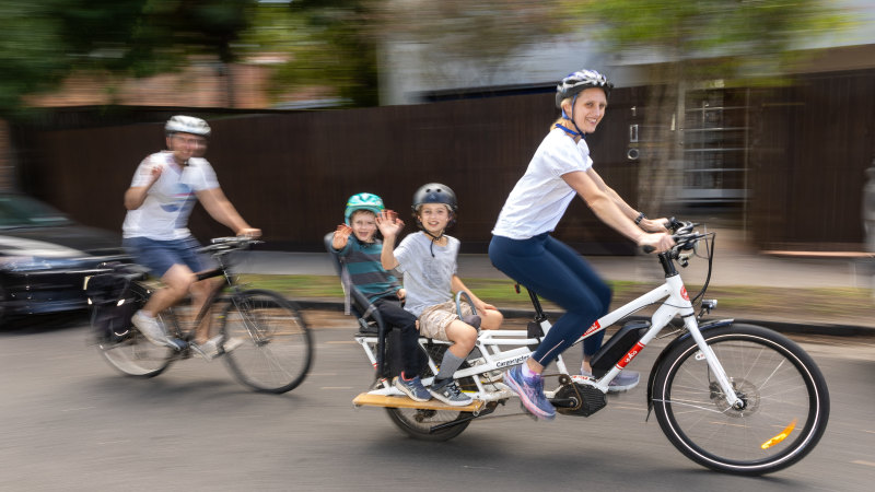 Kids but no car: Meet one of the rarest families in Melbourne