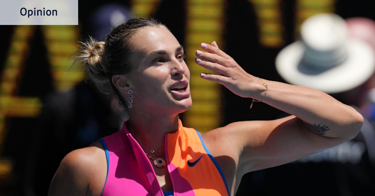 Sabalenka should not be held responsible for the actions of two dictators