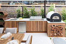 All four judges loved the execution of the timber work and pizza oven.
