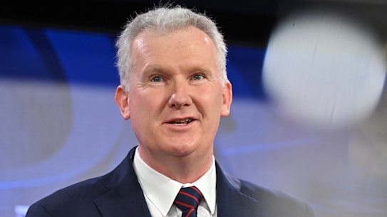 “Small price to pay”: Employment Minister Tony Burke at the National Press Club on Thursday.