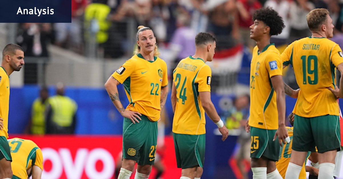 The good news, if you're ready for that, these Socceroos will improve
