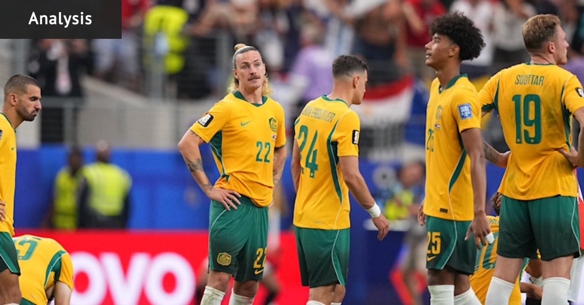 The good news, if you’re ready for that, these Socceroos will improve