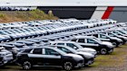 BYD electric vehicles parked in a storage yard in Kilsyth in Melbourne’s east.