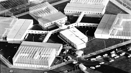 An aerial view of the Jika Jika section of Pentridge Prison.