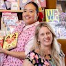 Teacher and crafts lover Alouise Somera, left, and Christina Kelly, founder of Sydney inner west boutique Made590.