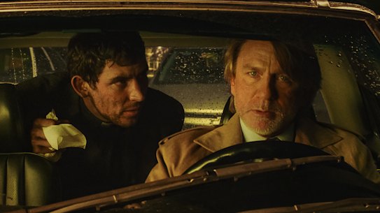  Josh O’Connor (left) and Daniel Craig in Wake Up Dead Man: A Knives Out Mystery.