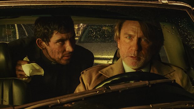  Josh O’Connor (left) and Daniel Craig in Wake Up Dead Man: A Knives Out Mystery.