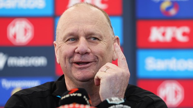 In the hot seat: Ken Hinkley coached Port Adelaide for 13 seasons.