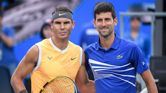 Nadal and Djokovic opened the year by meeting in the Australian Open final, won by the Serbian.