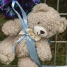 Tributes to the baby boy tied to the fence of the New Lambton home where he was staying before he died.