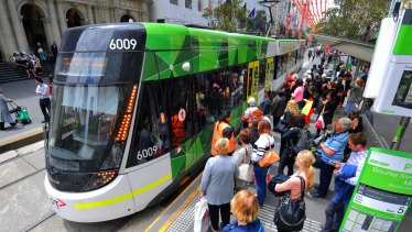 Passenger numbers on weekends are almost as high as during the week on some of Melbourne's busiest tram lines.