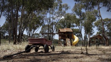 Playground equipment on the remote property in southern NSW.