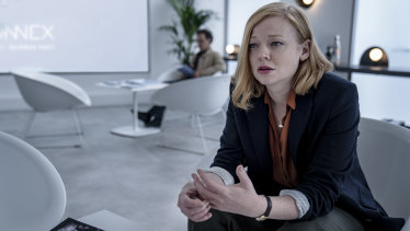 Sarah Snook plays American mum Nikki, who is lovingly if not ecstatically married to her husband Franklin in Soulmates.