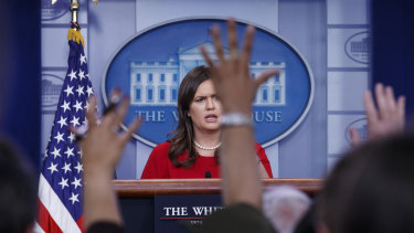 Rudy Giuliani's statements are proving difficult for the Trump administration. White House press secretary Sarah Huckabee Sanders faced a barrage of questions on Thursday about whether she’d purposely misled the American people about a payment to Stormy Daniels.