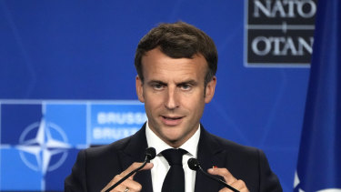 French President Emmanuel Macron has argued against allowing China to distract from the mission of NATO.