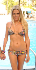 Lisa Burke in one of her Lisa Blue bikinis