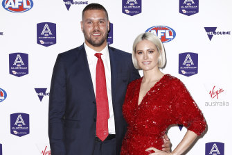 Lance and Jesinta Franklin in 2018.