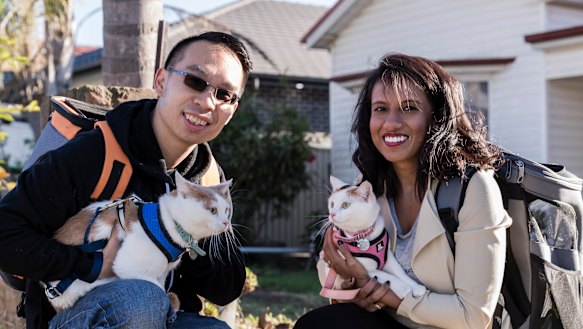 Hasara Lay and her husband Daniel live in Silverwater but choose to holiday in Sydney so they can travel with their cats. 