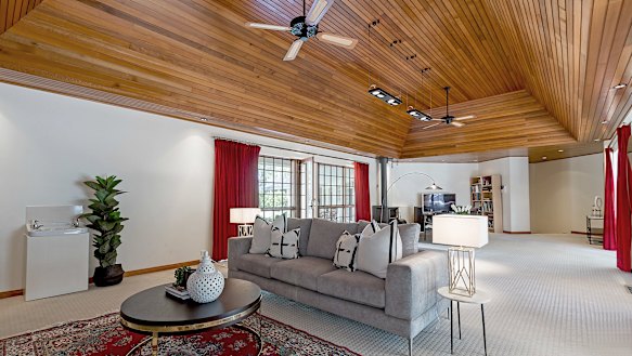 A living area in 25 Mugga Way, Red Hill. 