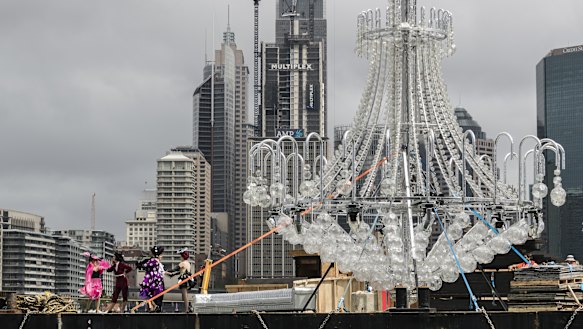 The giant chandelier for La Traviata is to return.
