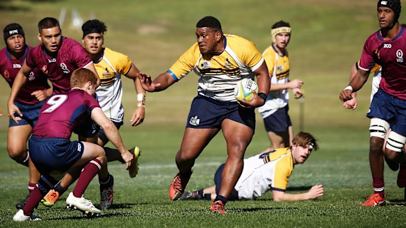 Teenage star Apinesa Drit is 120kg and 182cm and dominated for the ACT Schoolboys in union and league. 