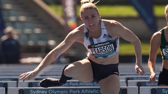 Disappointed: Sally Pearson pulled out of the final in the 100m hurdles, despite qualifying fastest.