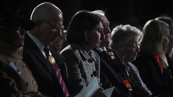 Anzac Day dawn service at the Sydney Cenotaph, 2017.