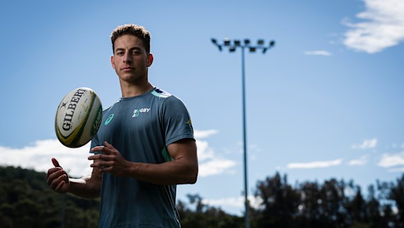 Junior Wallabies winger Mark Nawaqanitawase.