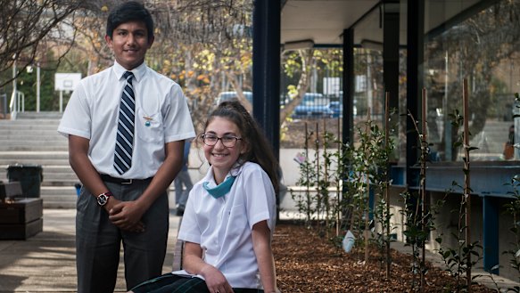 St Mary MacKillop College year 7 students Justine Rasheed and Ishan Ahmed discuss what they think about global warming and climate change.