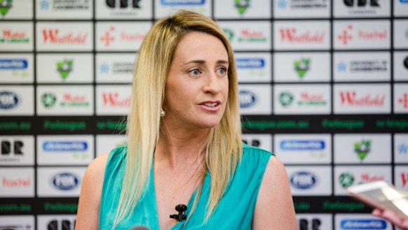 Canberra United coach Heather Garriock.