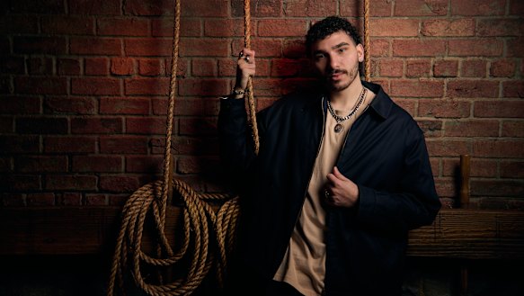 Beginner’s luck? Sami Afuni is making his musical theatre debut in Hamilton.