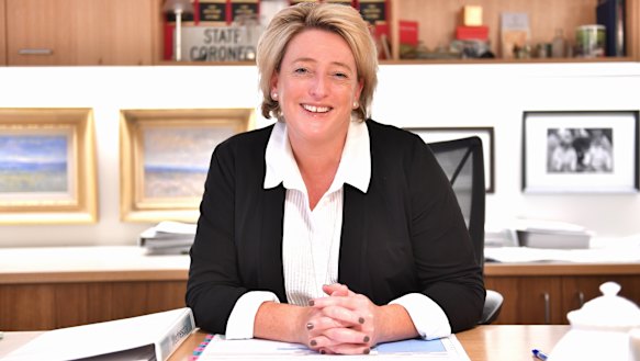 State Coroner Sara Hinchey stepped aside last year.