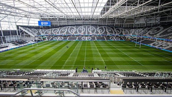The interior of the One New Zealand Stadium.