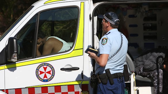 The man's distraught friends were taken to Wollongong Hospital for support services. 