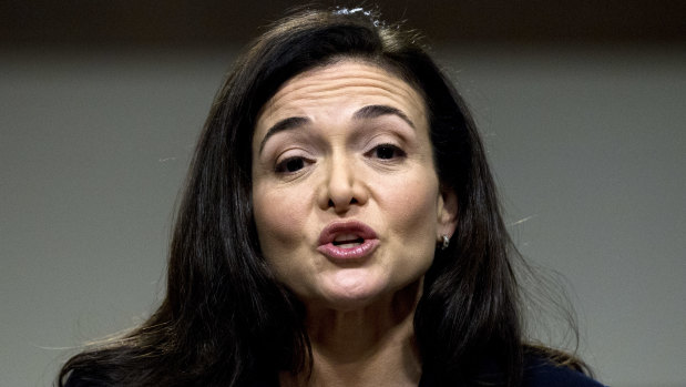 Facebook COO Sheryl Sandberg testifies before the Senate Intelligence Committee hearing on 'Foreign Influence Operations and Their Use of Social Media Platforms' on Capitol Hill.