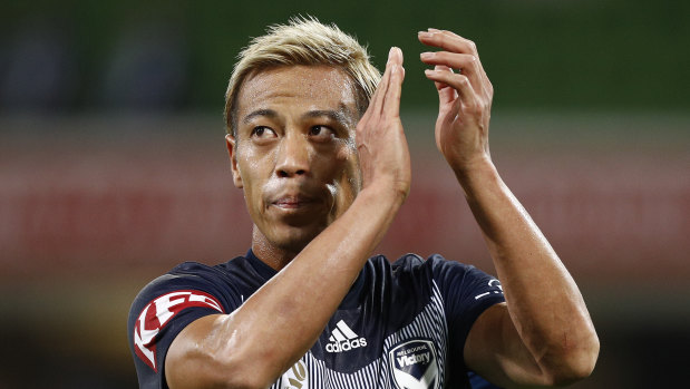 Keisuke Honda will leave Melbourne Victory after this Wednesday night's Champions League game.