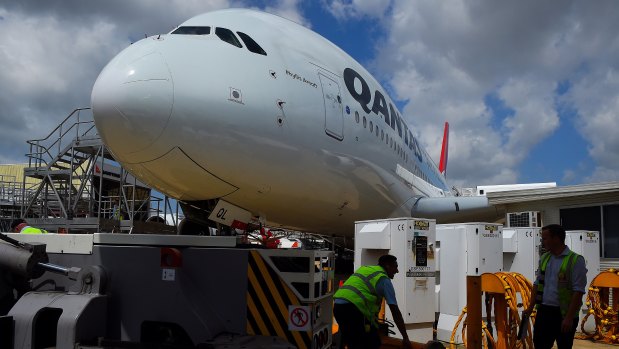 Some of Qantas's superjumbos will be inspected. 