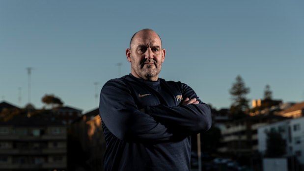 Argentina head coach Mario Ledesma at Coogee Oval.