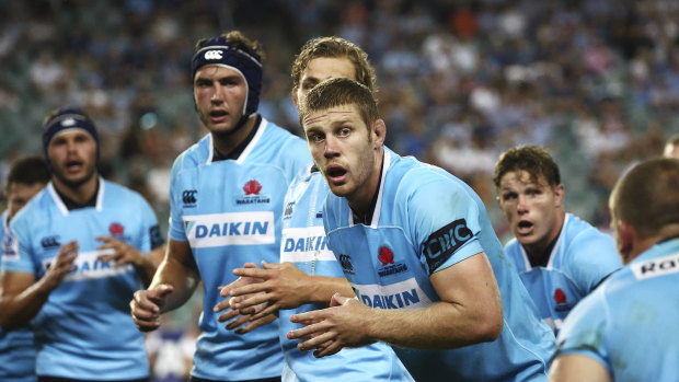Pumped: Waratahs second-rower Tom Staniforth says his men are ready to dish it out to the Sharks. 